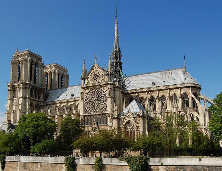 Notre-Dame de Paris Façade sud de Notre-Dame de Paris