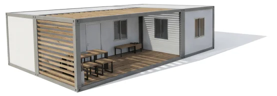 2 modules en L avec terrasse créole