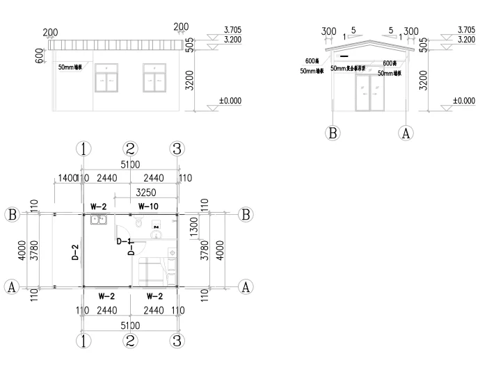 Plan ATLANTA - Bungalow classique